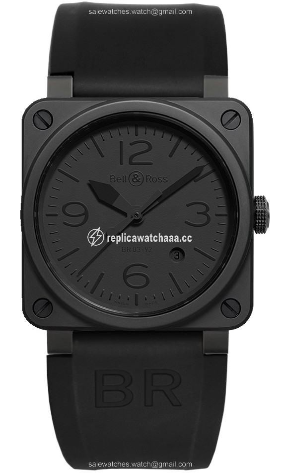 BR03-92 Phantom Ceramic Bell & Ross BR03-92 Automatic 42mm Mens Watch BR03-92 Phantom Ceramic Bell & Ross BR03-92 Automatic 42mm Mens Watch